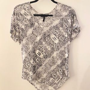 BCBGMAXAZRIA Snake Skin Top
